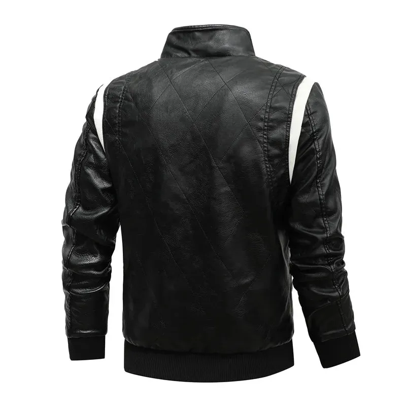 Men's PU Leather Bomber Jacket - Hooded Scorpion Embroidery Motorcycle Coat for Autumn & Winter | Inspired by Ryan Gosling's Drive