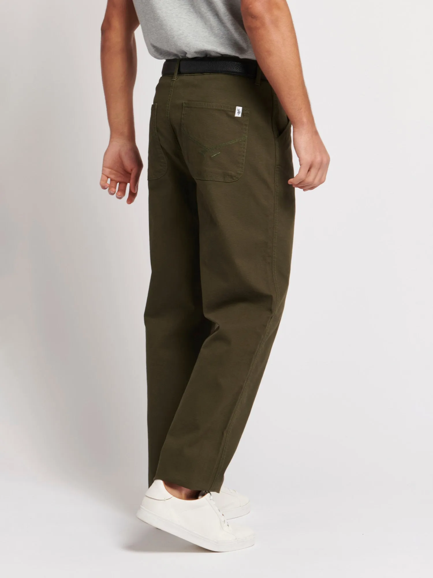 Mens Worker Trousers in Forest Night