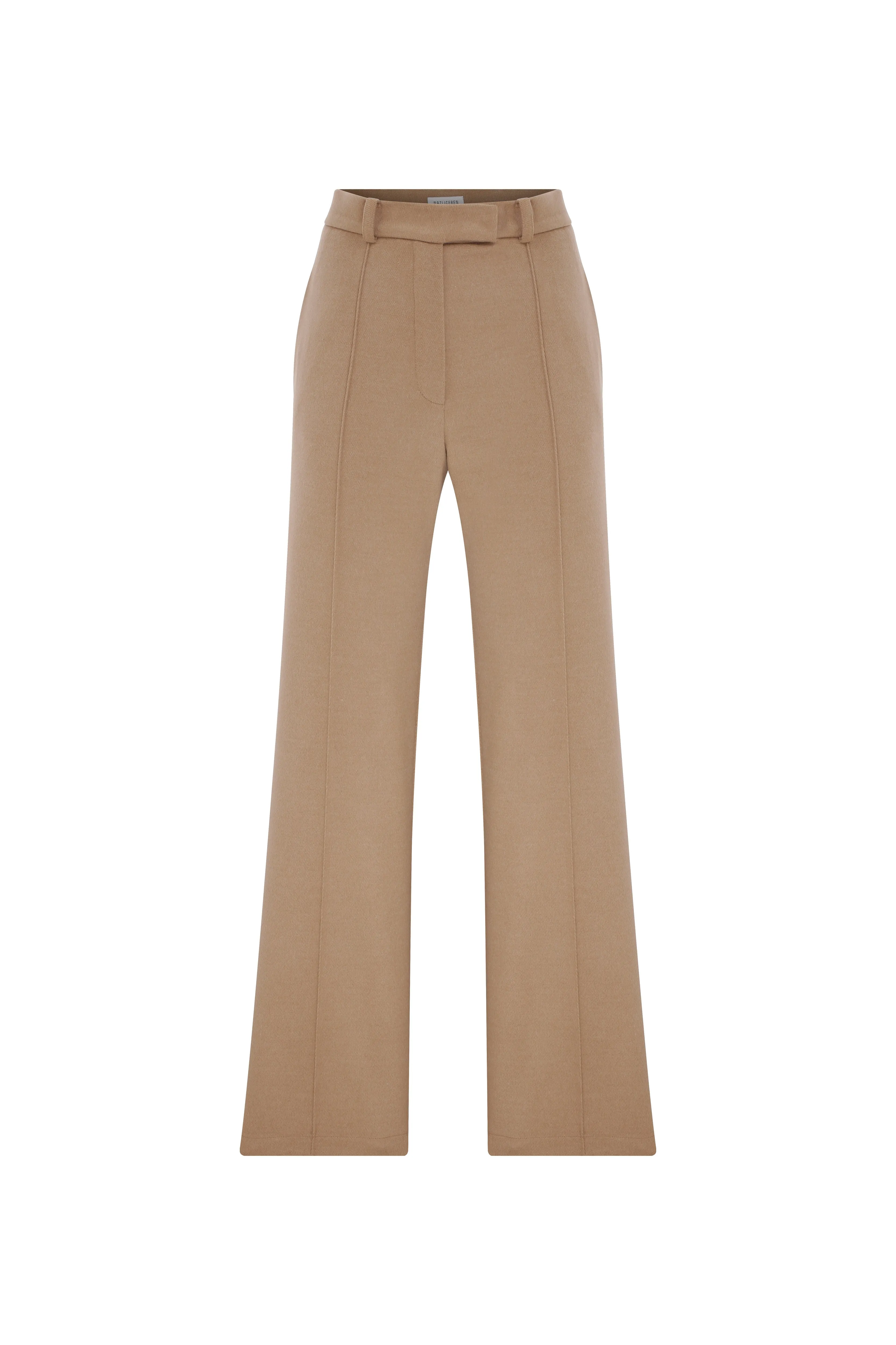 Millie Wool Trousers in Beige