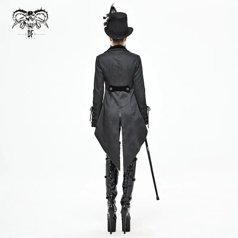 'Morbid Angel' Gothic Jacquard Coat