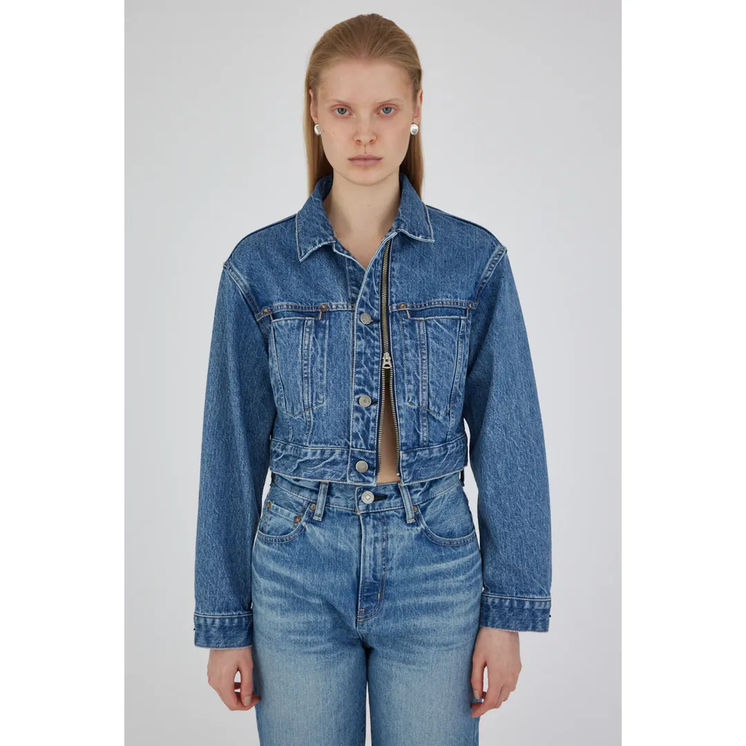 MOUSSY VINTAGE BAYVIEW ZIP CROPPED JACKET
