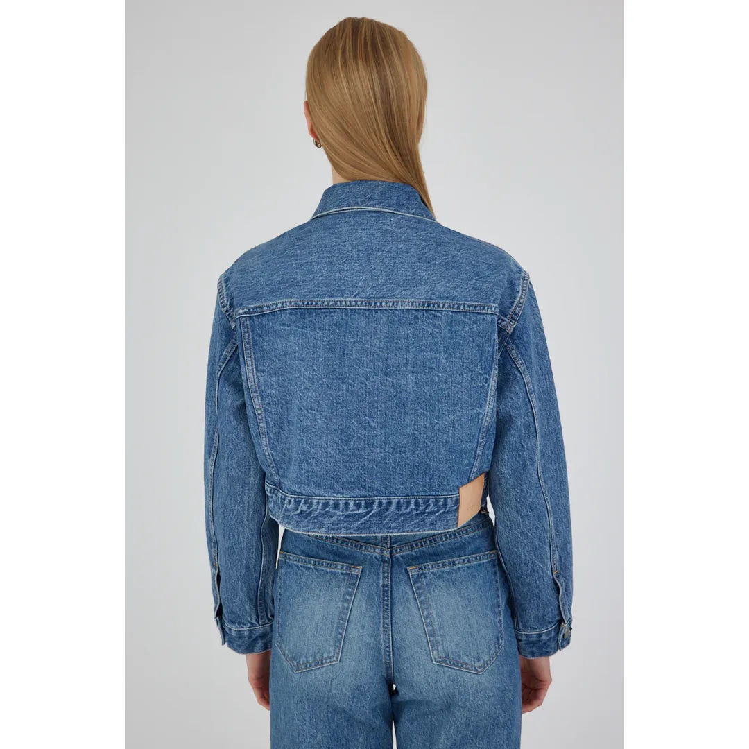 MOUSSY VINTAGE BAYVIEW ZIP CROPPED JACKET