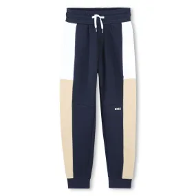 Navy Cotton Jogging Bottoms