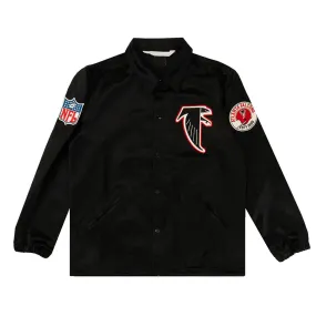 NFL Atlanta Falcons Black Satin Windbreaker