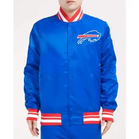NFL Buffalo Bills Blue Satin Jacket For Men and Women