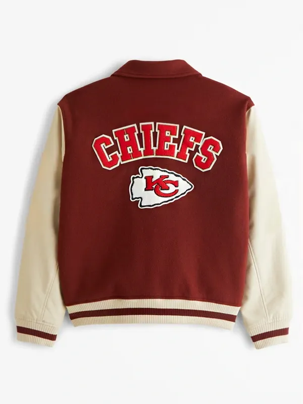NFL KANSAS CITY CHIEFS CLASSIC  WOOL VARSITY JACKET | NFL WOOL JACKET BY TJS