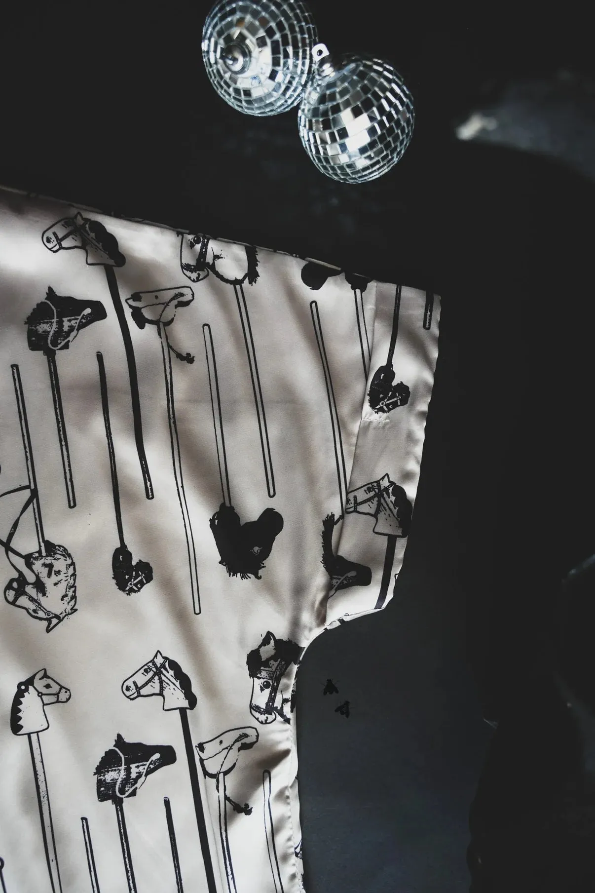 Pony Up Satin Button Shirt