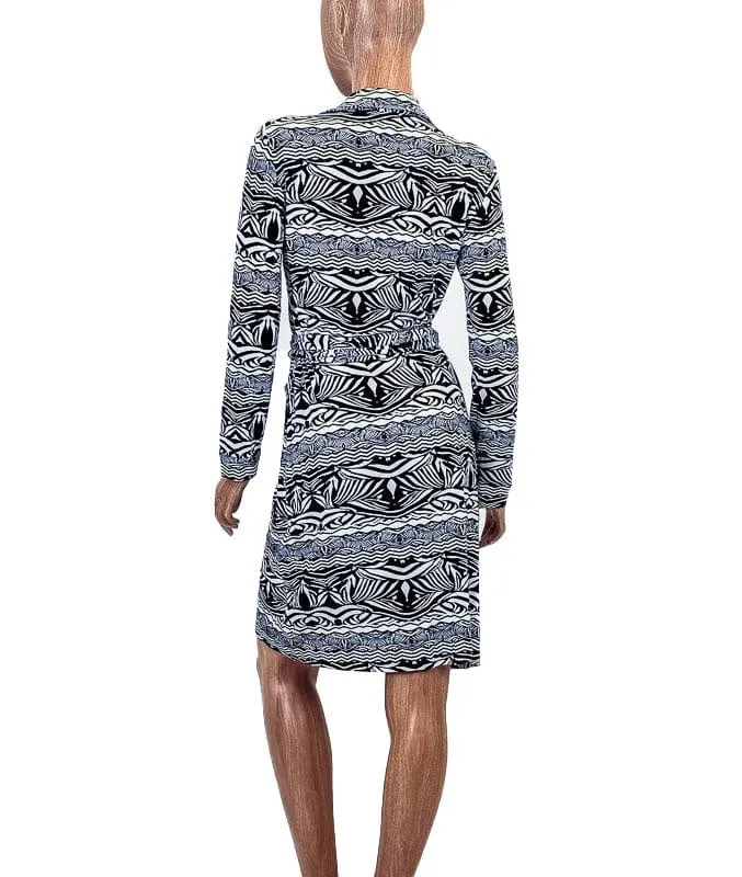 Printed Wrap Dress