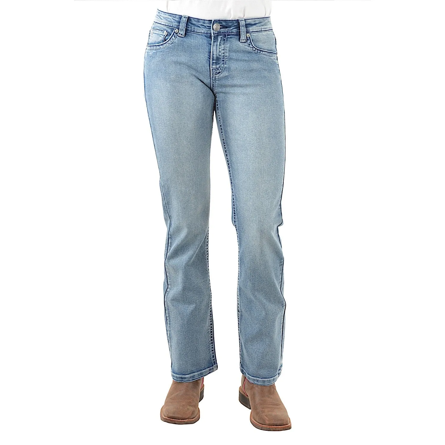Pure Western Women's Steer Boot Cut Jean 32" Leg Moonshine