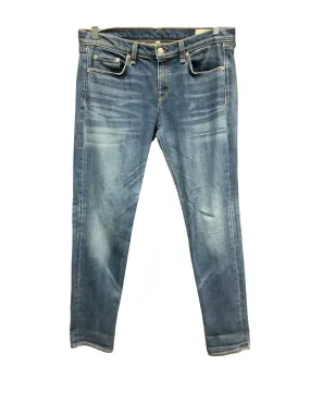 Rag & Bone Mid Rise Straight Leg Jeans Size: M, 29