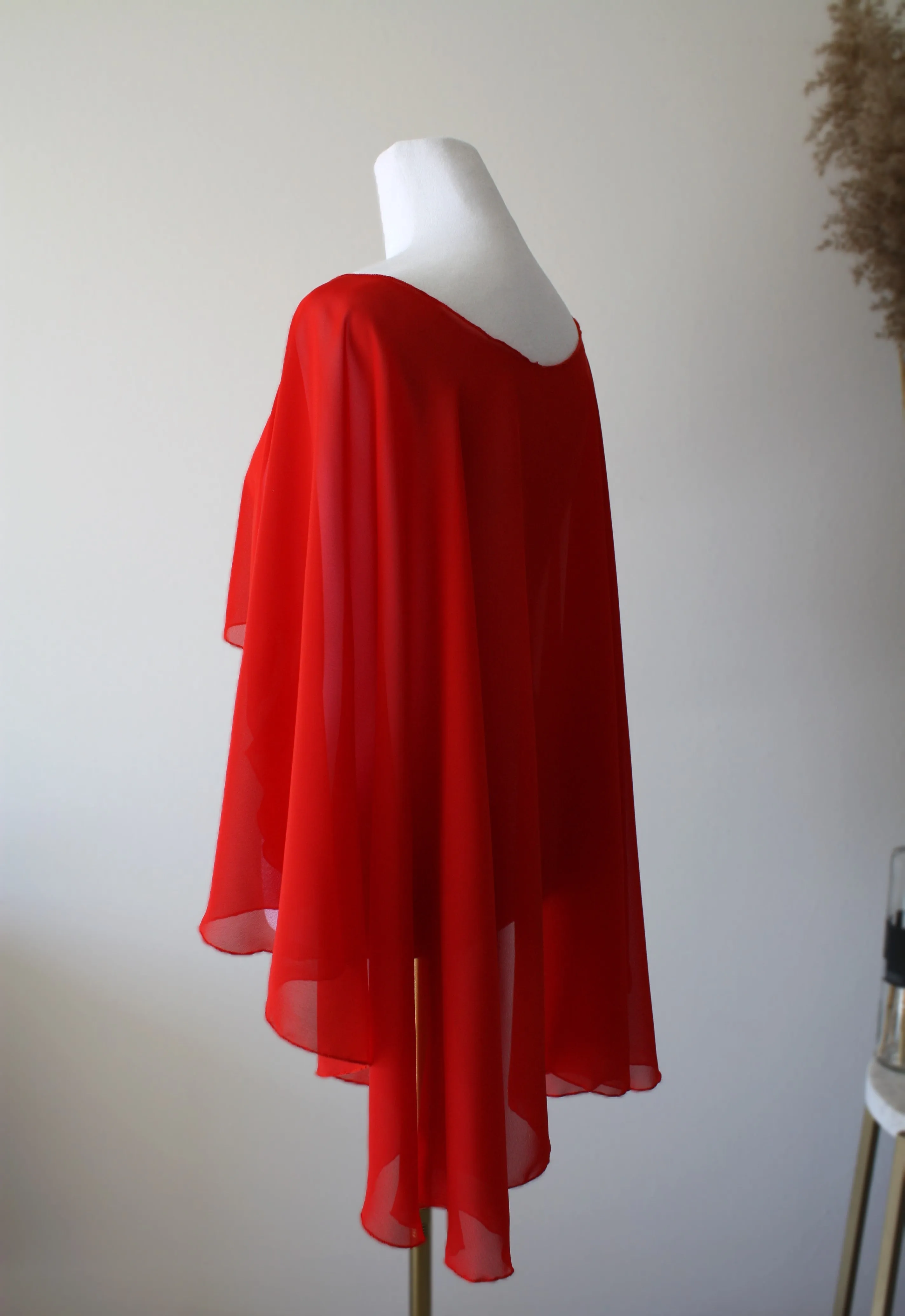 Red Chiffon Bolero