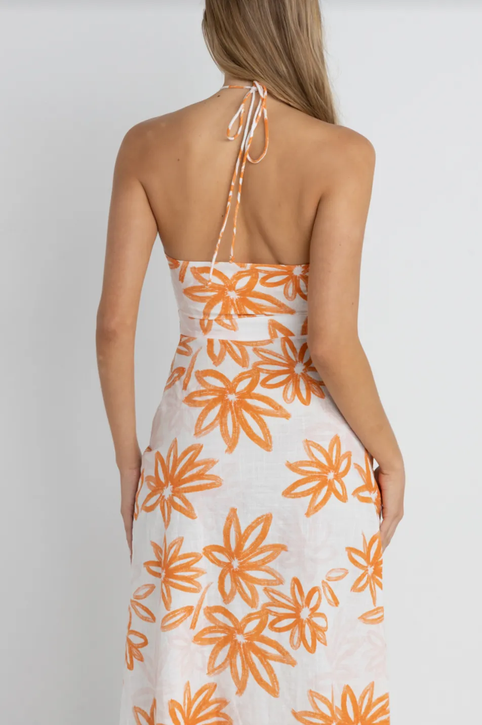 RHYTHM Sanctuary Floral Cut Out Maxi Dress - White