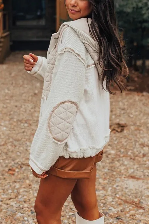 Sweet Talker Mixed Media Hoodie Jacket