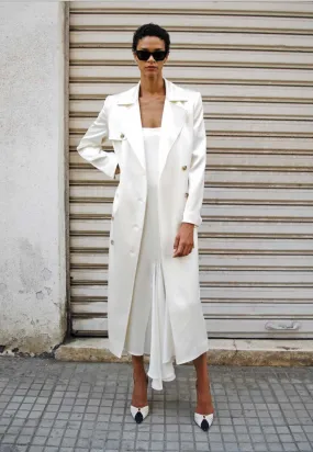 The Marlene Satin Trench Jacket