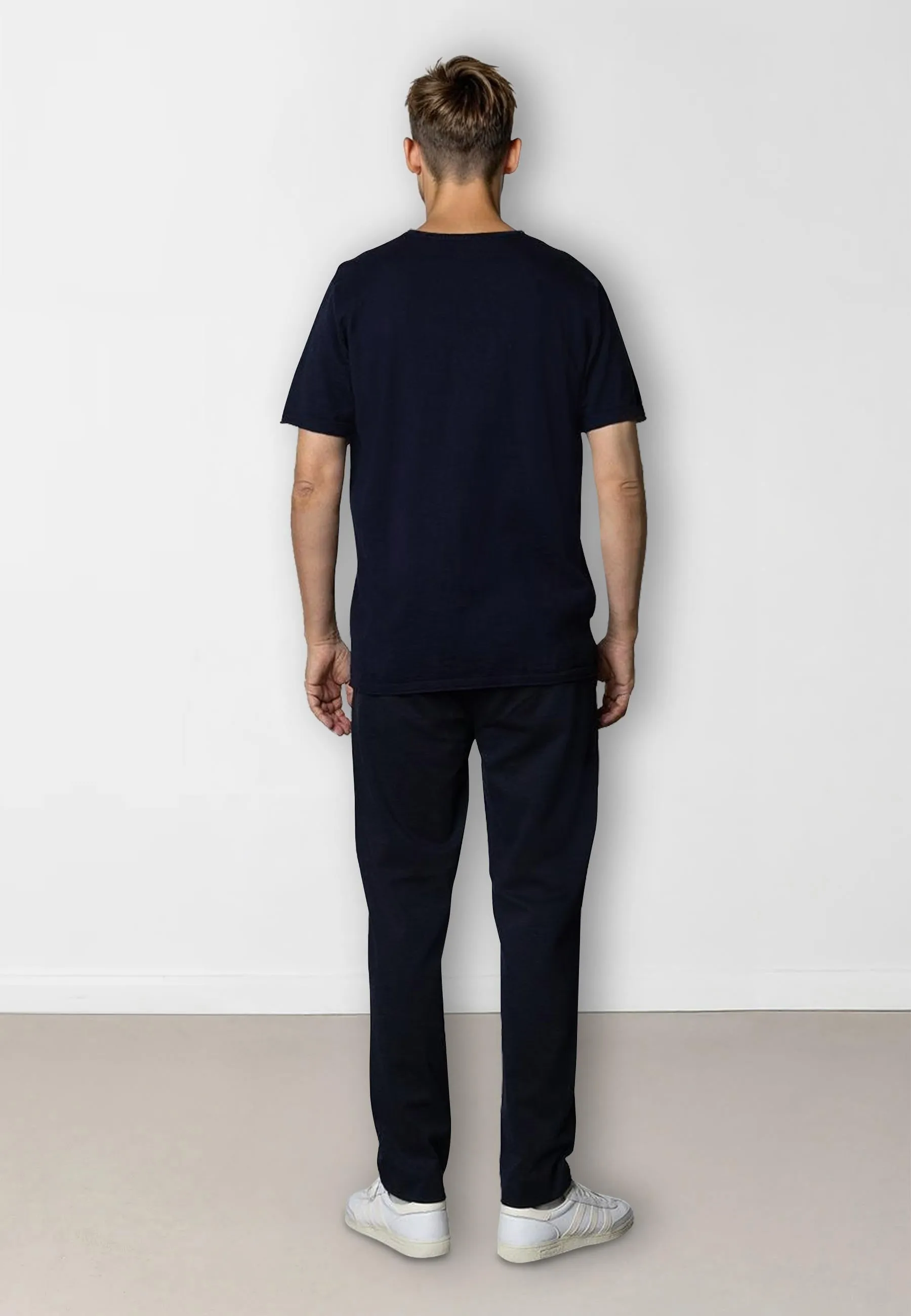 Thomas knitted t-shirt - Navy