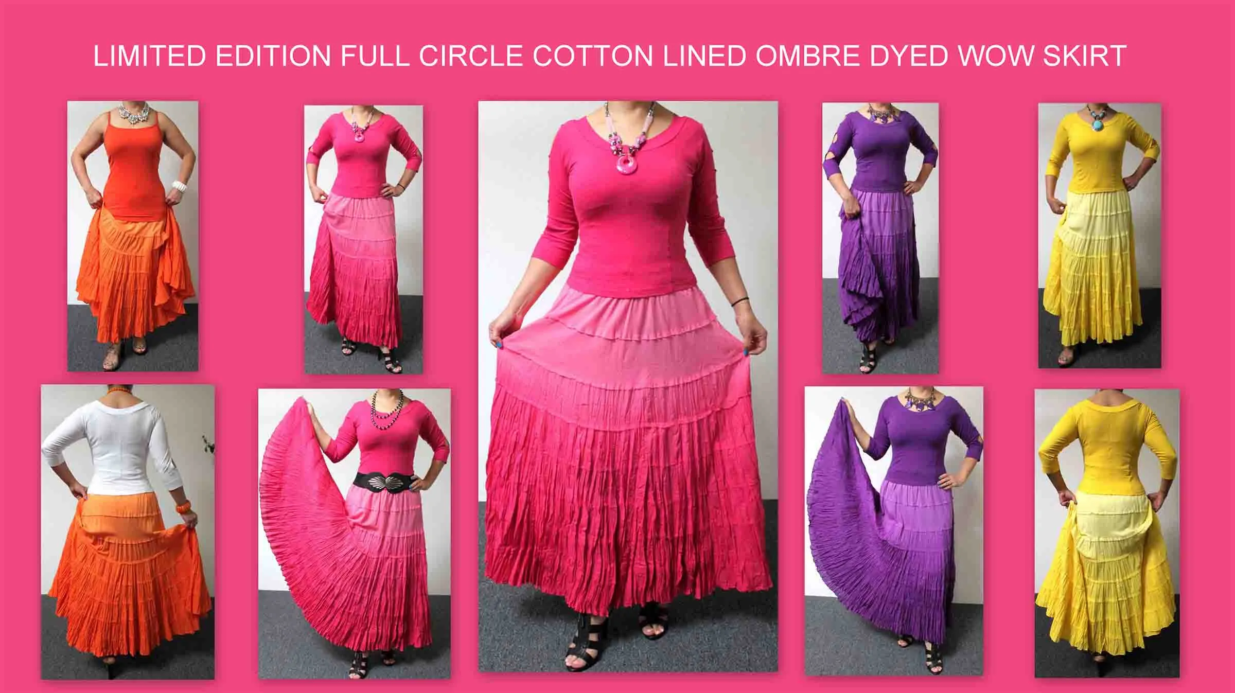Tiered Ombre Skirt, hande dye skirt, Cotton Skirt, 8 tiered Skirt,Broomstick Skirt,Designer Skirt, Long Plus size Skirt, Tie dye skirt