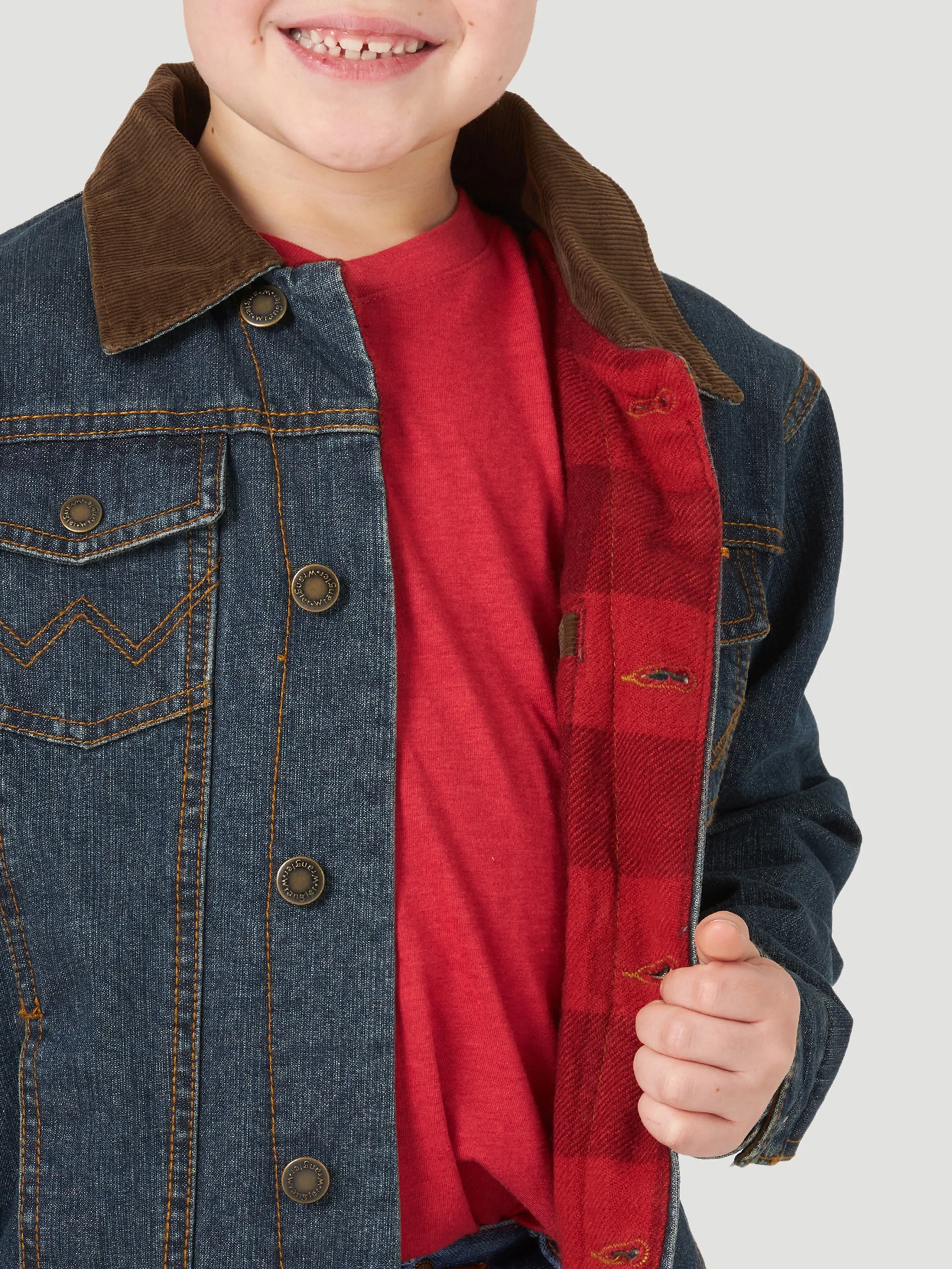 Wrangler Boys Blanket Lined Denim Jacket