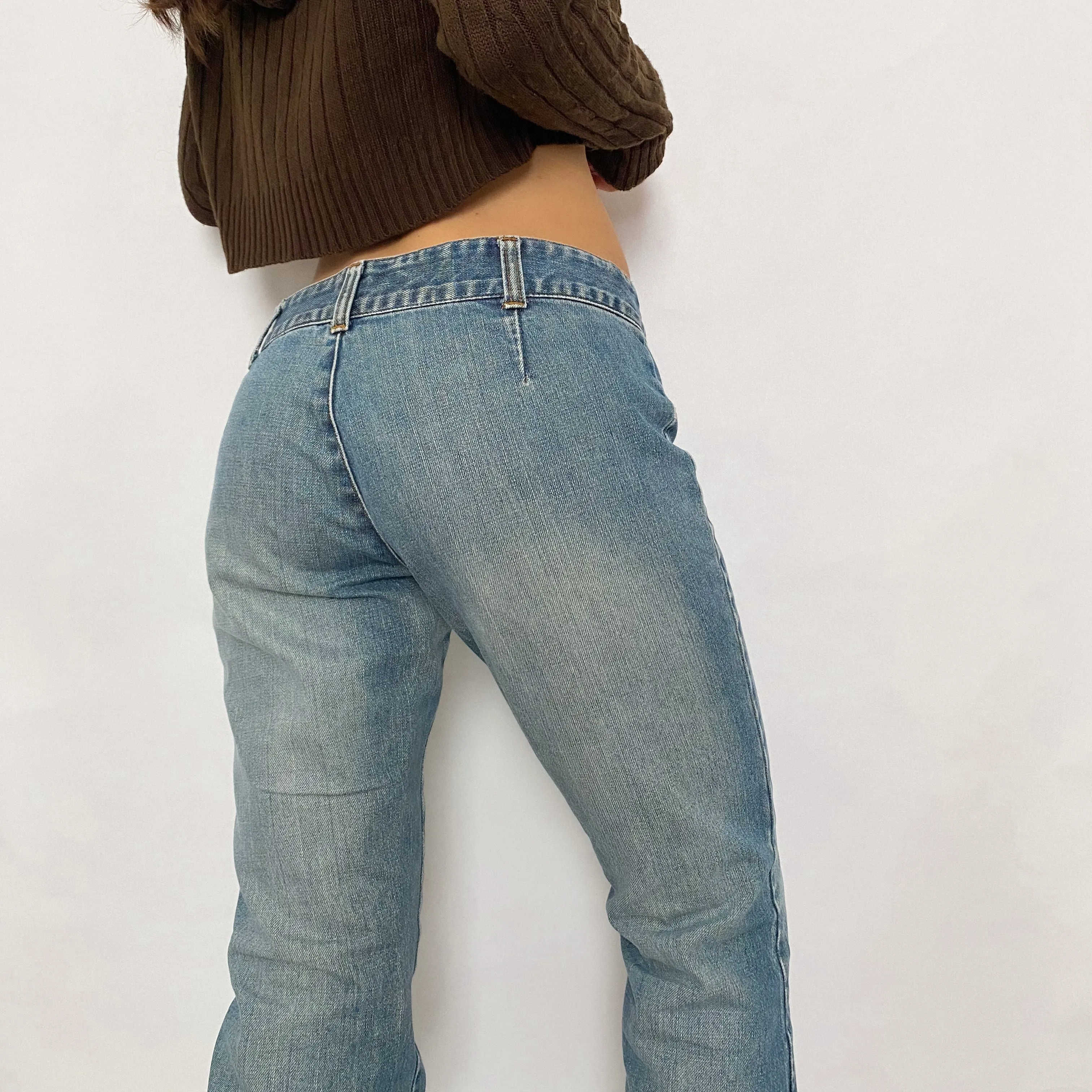 Y2K Low Rise Zipper Jeans