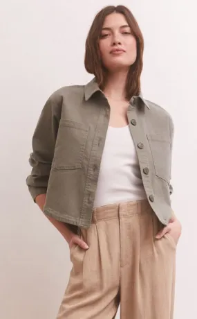 Z Supply All Day Cropped Twill Jacket